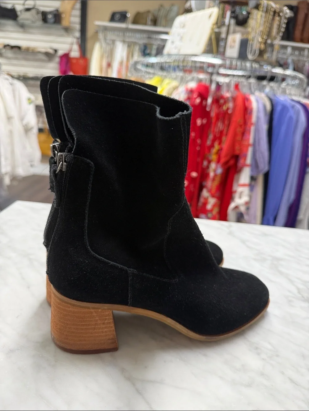 Kelsi Dagger Brooklyn Island Bootie in Black Suede Size 8.5